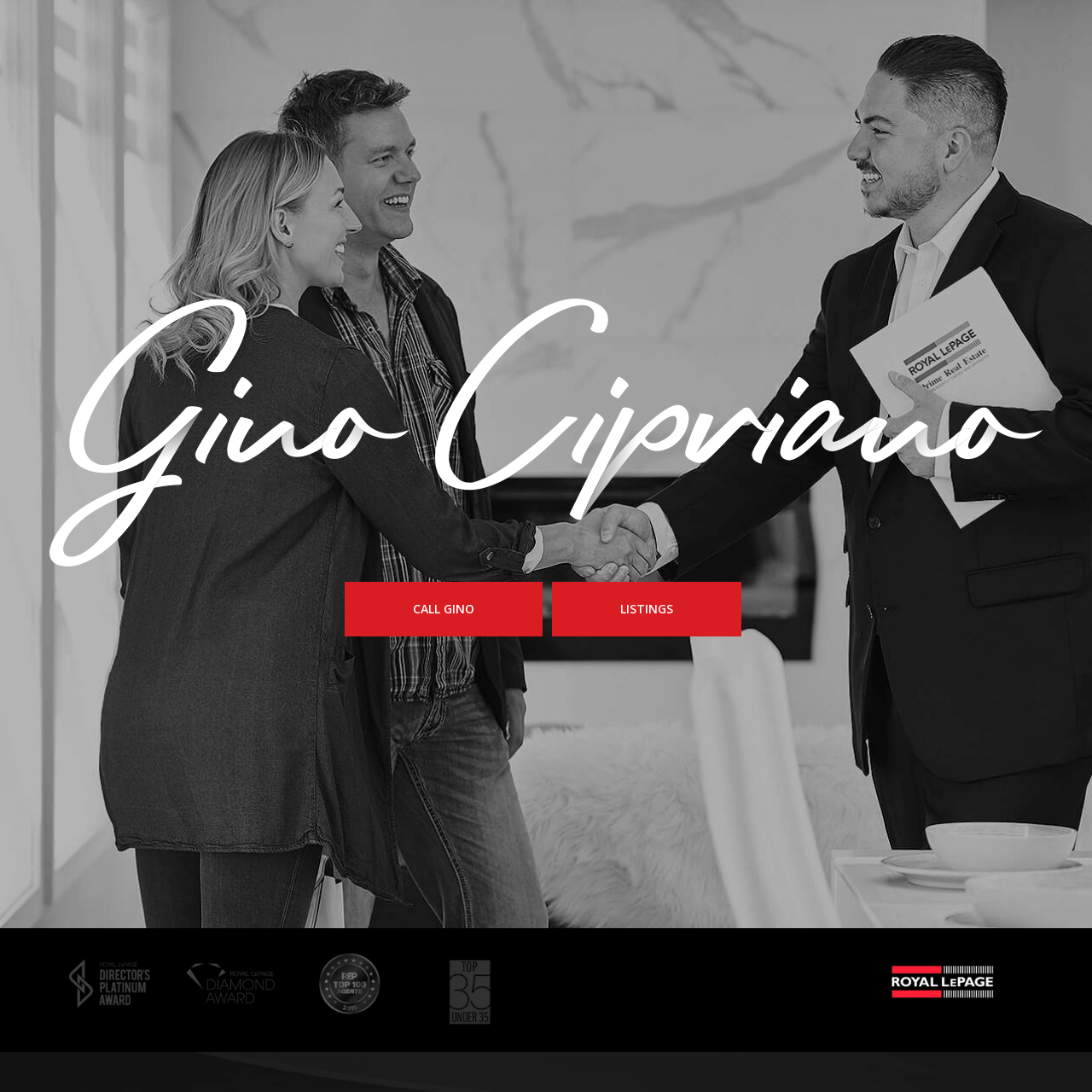 Gino Cipriano website designed by 6P Marketing