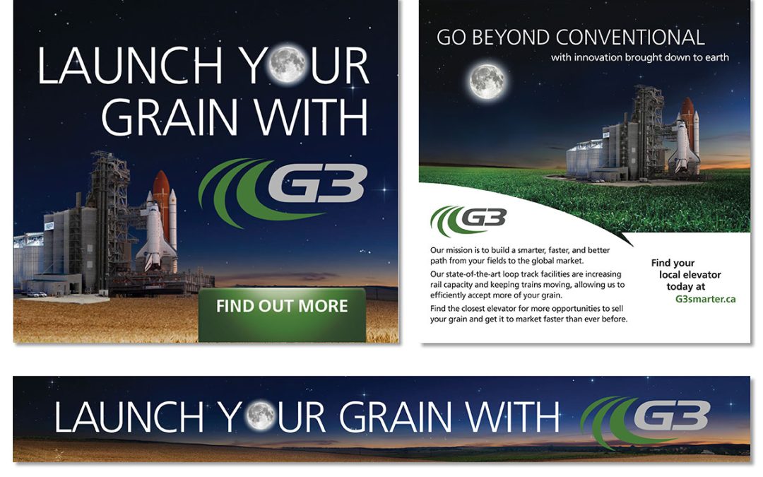 Print Ads and Online Ads for G3