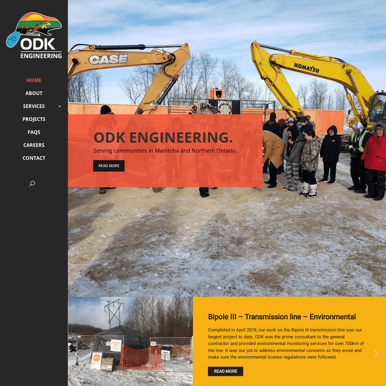 ODK Engineering website designed by 6P Marketing
