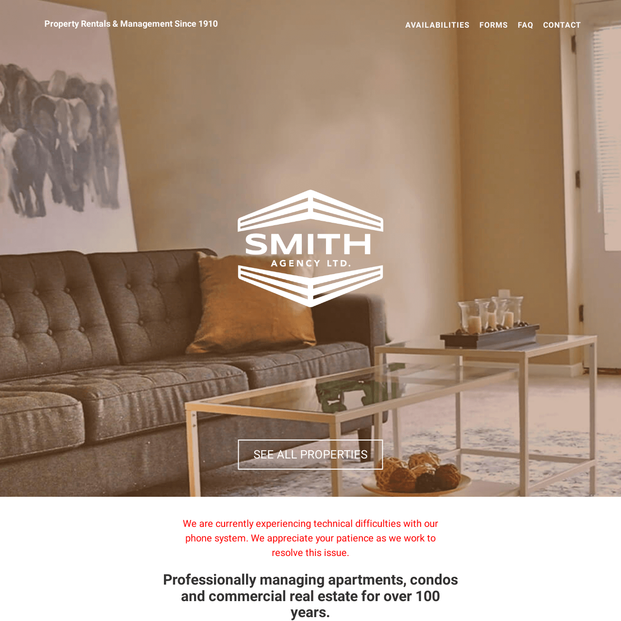 Smith Agency website designed by 6P Marketing