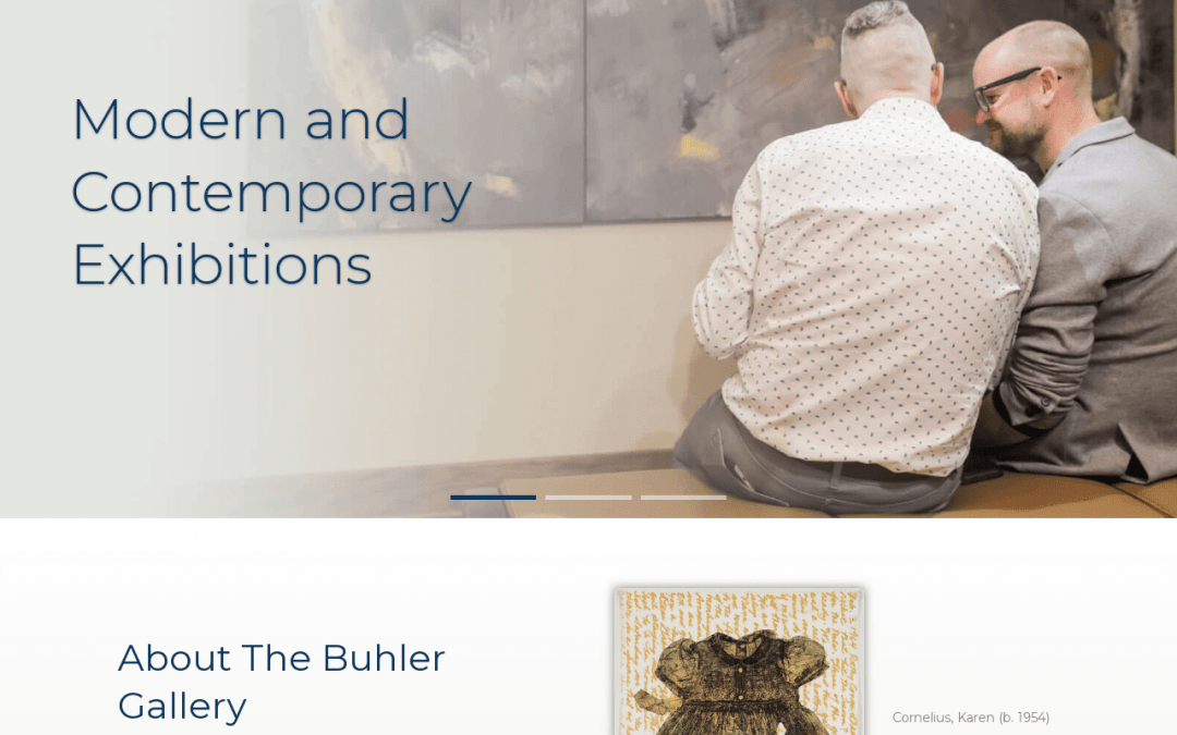 Website for Buhler Gallery
