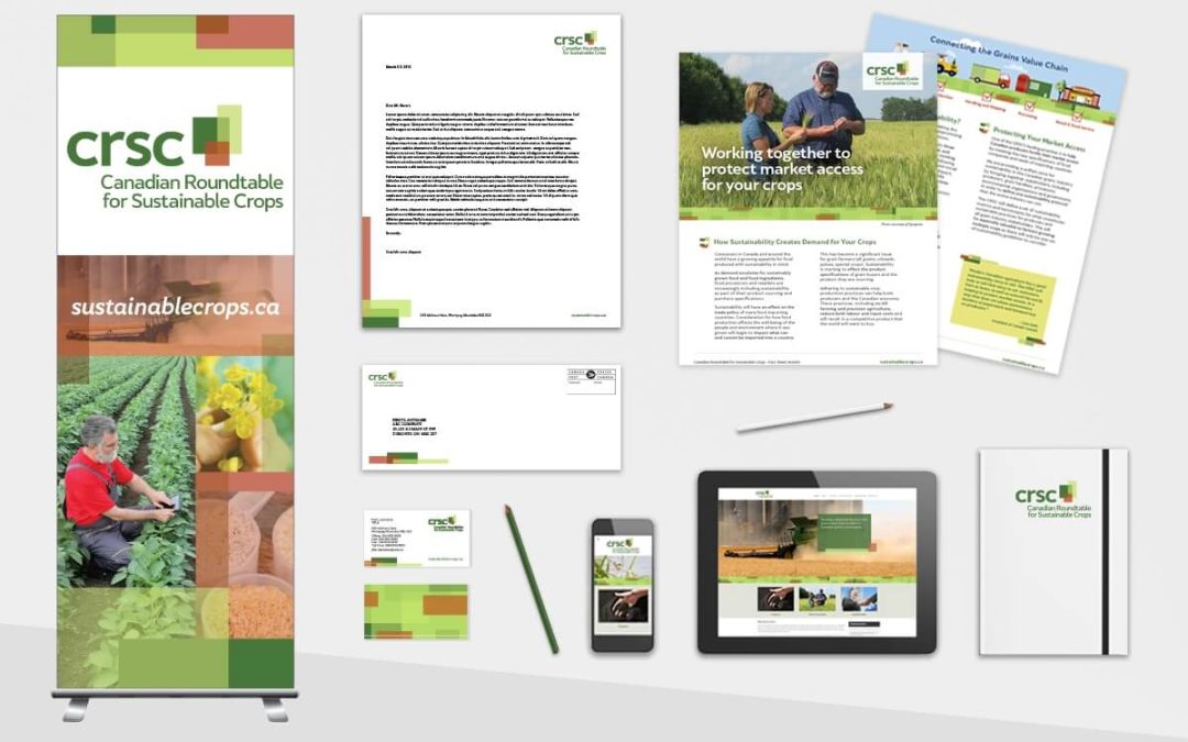 Brand Collateral for Canadian Roundtable for Sustainable Crops