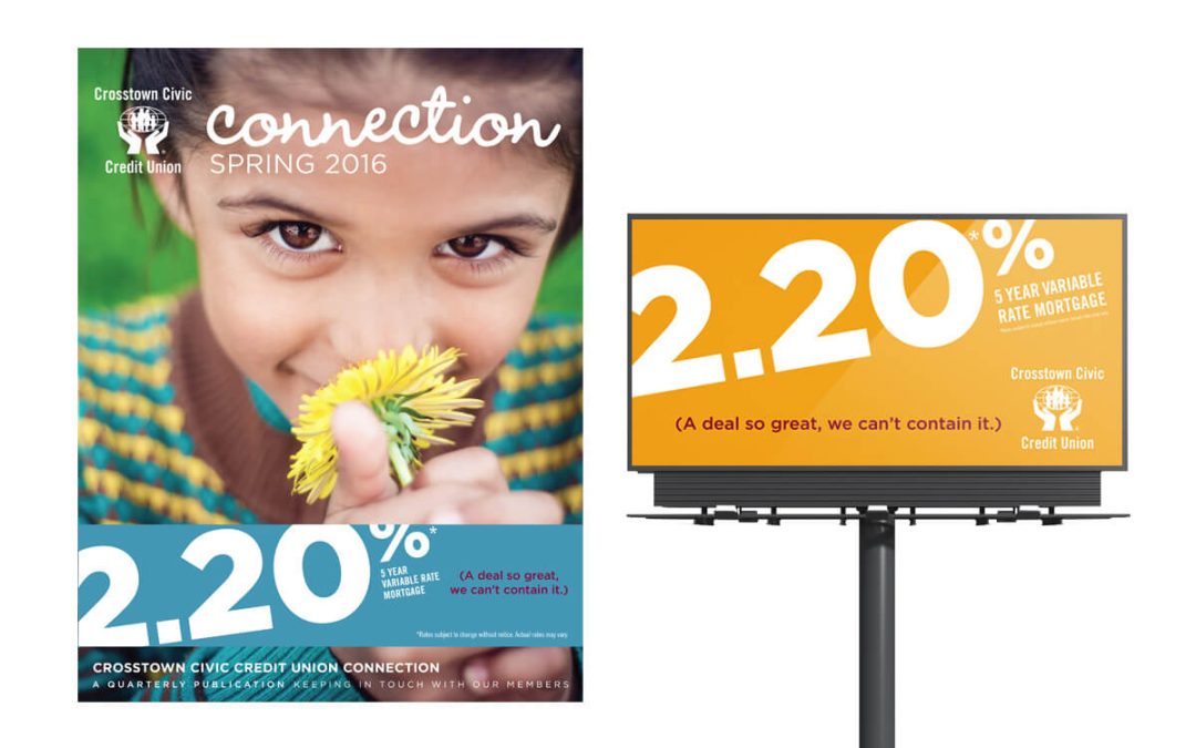 Campaign Creative for Crosstown Civic Credit Union