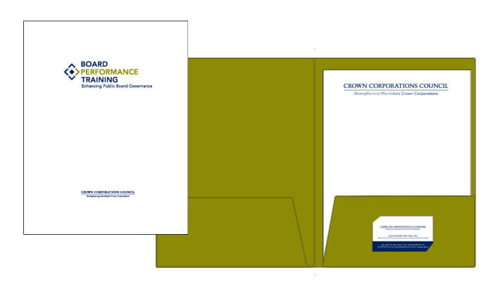 Folder and Stationery for Board Performance Training