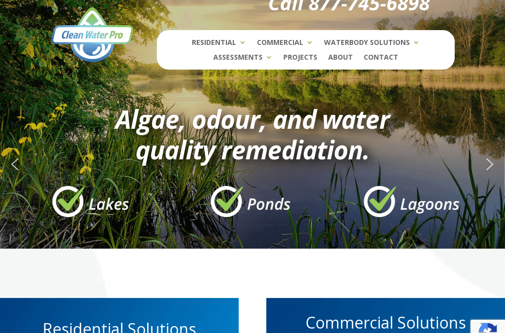 Website for Clean Water Pro