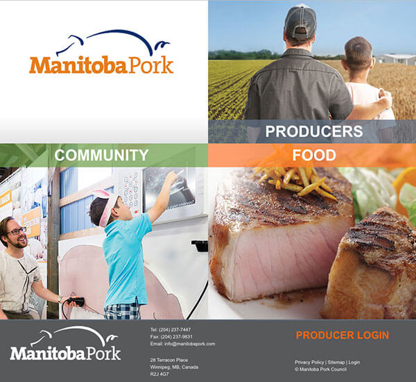 Website for Manitoba Pork