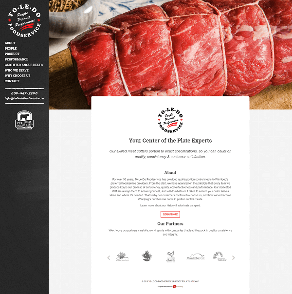 Website for To-le-do Foodservice