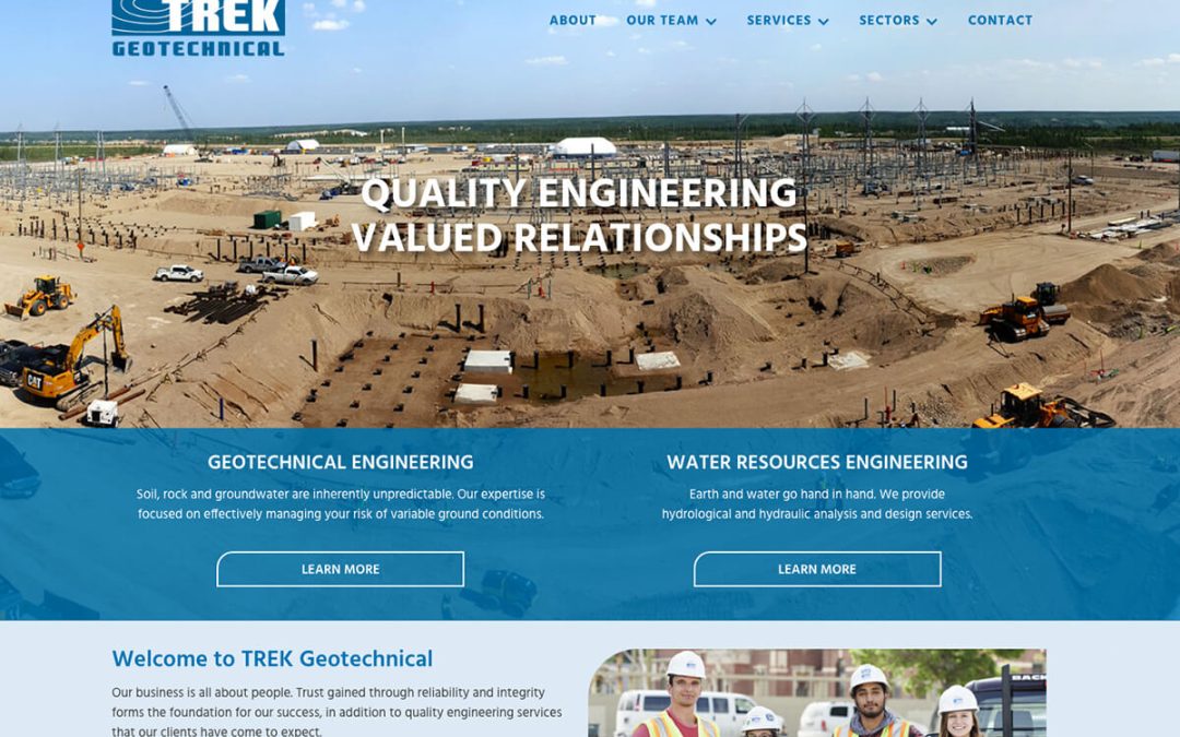 Website for Trek Geotechnical